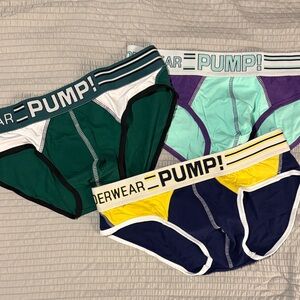 PUMP! Men's Briefs Set - Green, Purple, Yellow